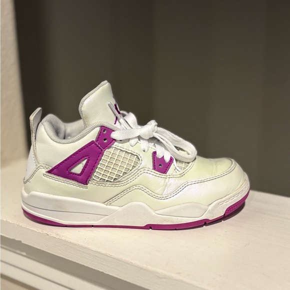 Air Jordan 4 Retro Athletic Shoes ‘Hyper Violet’ FQ1312 151 - Kids Size 13C - Picture 2 of 9